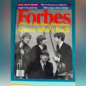 Forbes The Beatles Cover Sept 25, 1995 Magazine